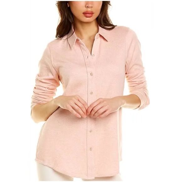 Faherty “All Time Shirt” in Rose Heather Twill, Size XS - Picture 1 of 8
